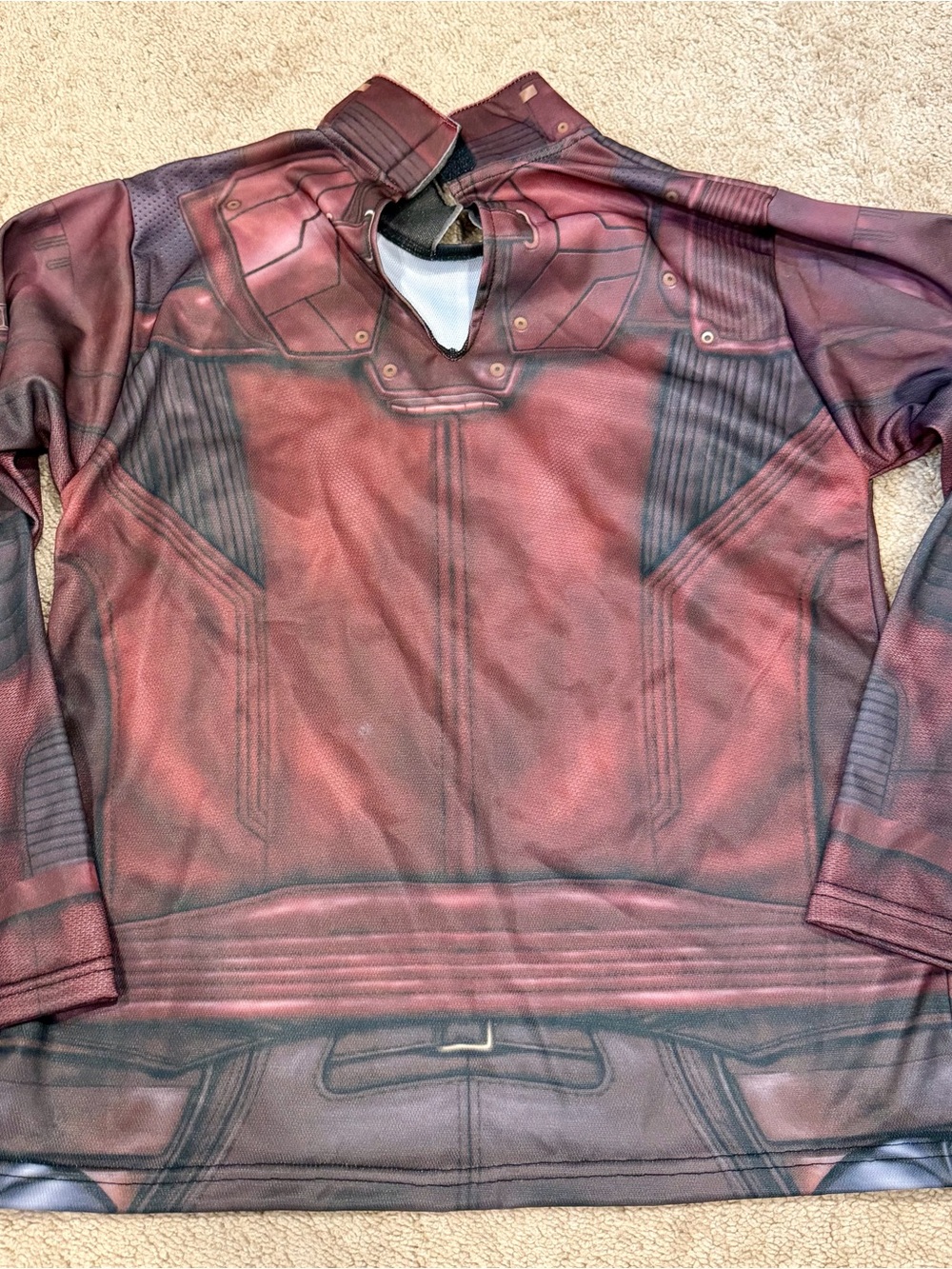 Childs Boy's Guardians Of The Galaxy Vol. 2 Star-Lord Shirt And Mask Size Large - Picture 4 of 10
